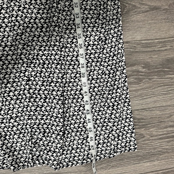 NWT Boden Empire Knot Midi Jersey Dress Stretch Black Lily Sprig Long Sleeve 4R - Picture 13 of 14